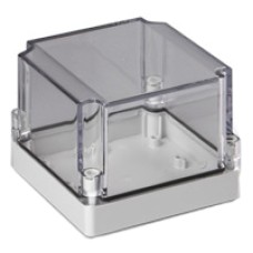 ENSTO ENCLOSURE PMR1732 ABS 125mm X 125mm Clear Lid 75mm deep SABP131310LT SC120E